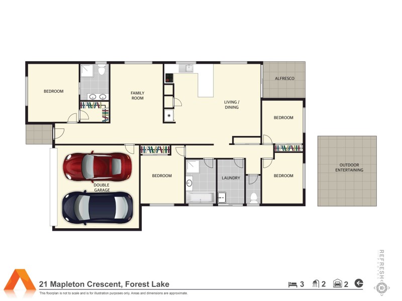 21 Mapleton Crescent, Forest Lake QLD 4078 Floorplan