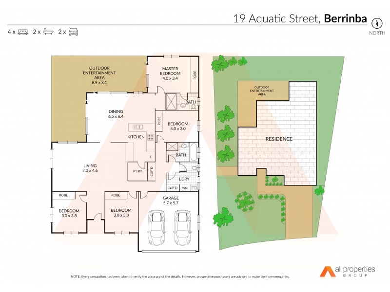 19 Aquatic St, Berrinba QLD 4117 Floorplan