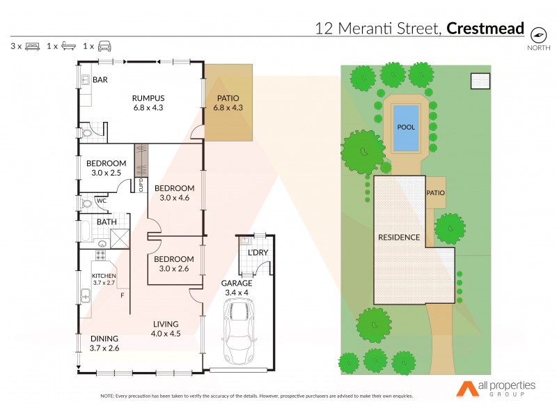12 Meranti Street, Crestmead QLD 4132 Floorplan