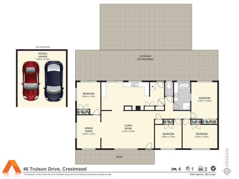 46 Trulson Drive, Crestmead QLD 4132 Floorplan