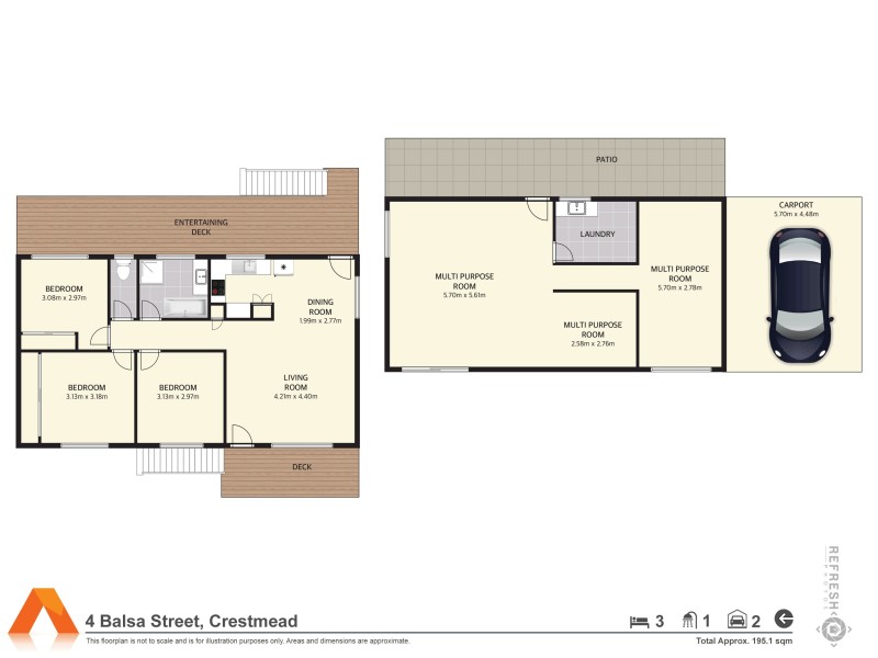 4 Balsa St, Crestmead QLD 4132 Floorplan
