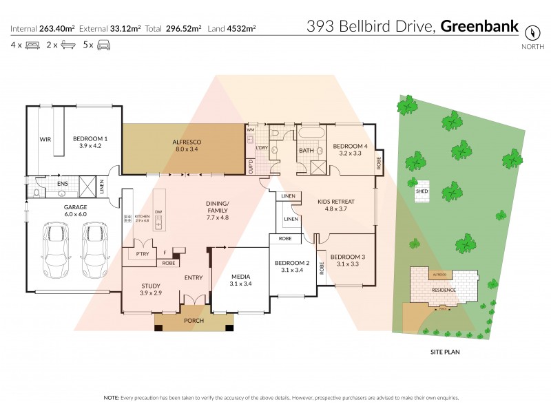 393 Bellbird Dr, Greenbank QLD 4124 Floorplan