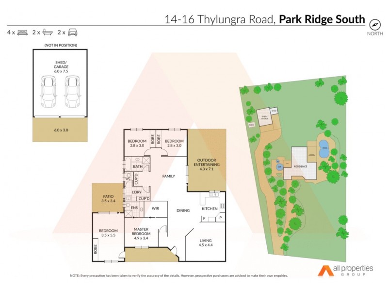 14-16 Thylungra Rd, Park Ridge South QLD 4125 Floorplan