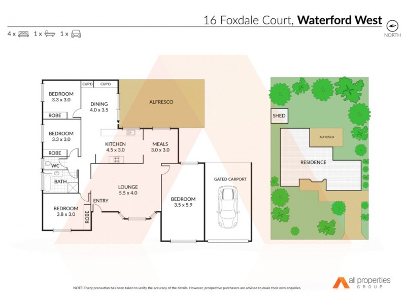 16 Foxdale Court, Waterford West QLD 4133 Floorplan