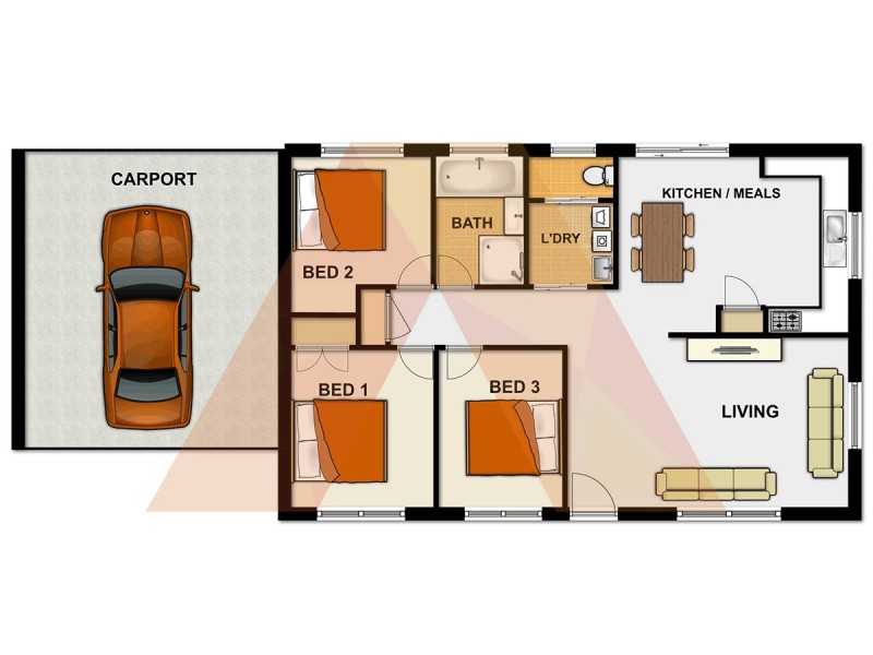 3 Trafalgar Street, Boronia Heights QLD 4124 Floorplan