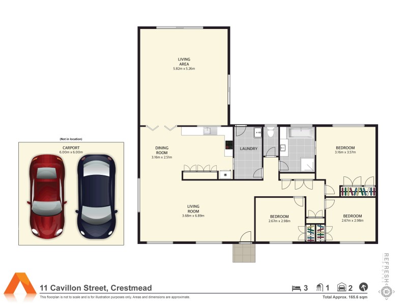 11 Cavillon St, Crestmead QLD 4132 Floorplan