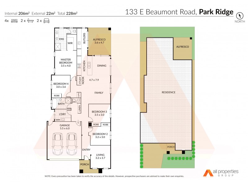 133 East Beaumont Rd, Park Ridge QLD 4125 Floorplan
