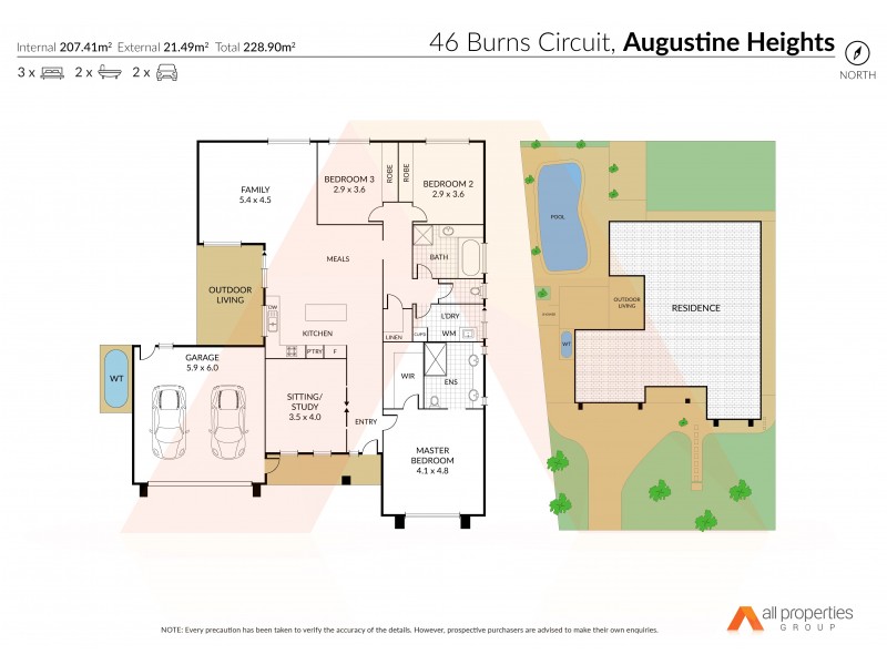 46 Burns Circuit, Augustine Heights QLD 4300 Floorplan