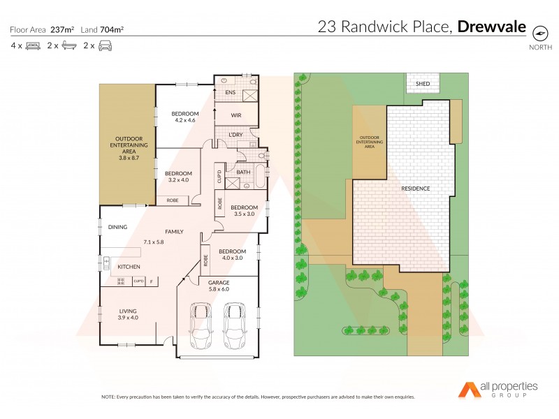 23 Randwick Pl, Drewvale QLD 4116 Floorplan