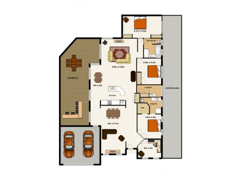 66 Bellbird Dr, Greenbank QLD 4124 Floorplan