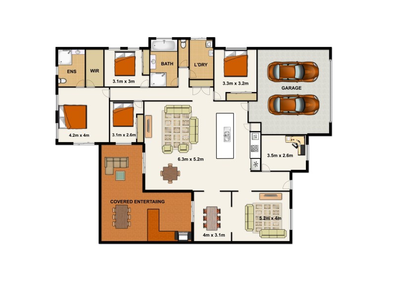44 Lawson Pl, Drewvale QLD 4116 Floorplan