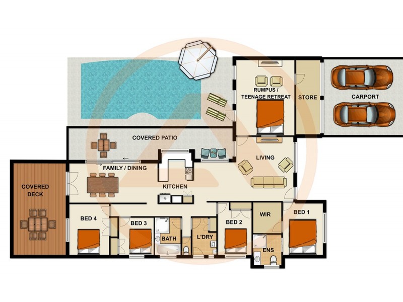 45 BENNETT DRIVE, Regents Park QLD 4118 Floorplan