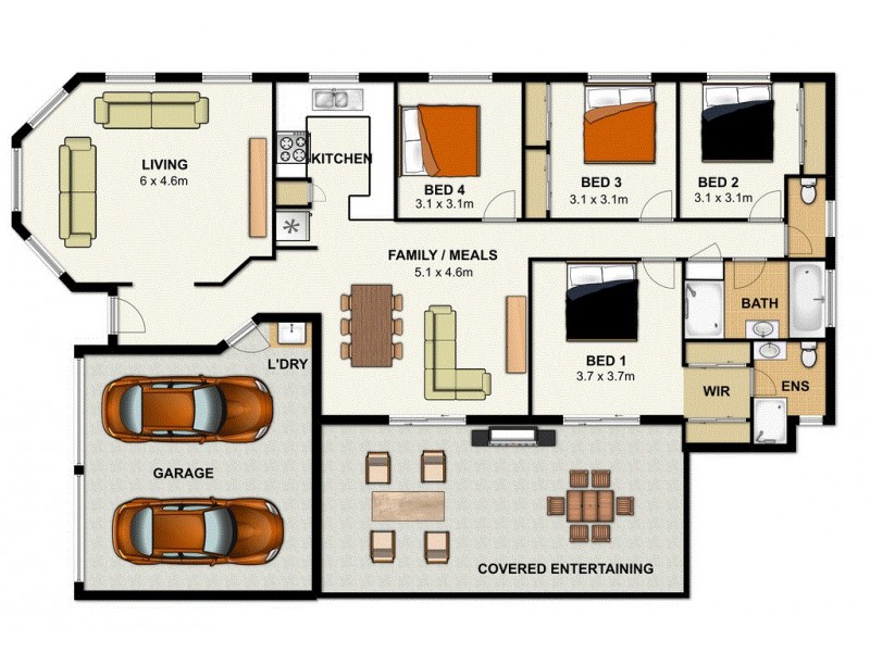 13 Rachele Close, Forest Lake QLD 4078 Floorplan