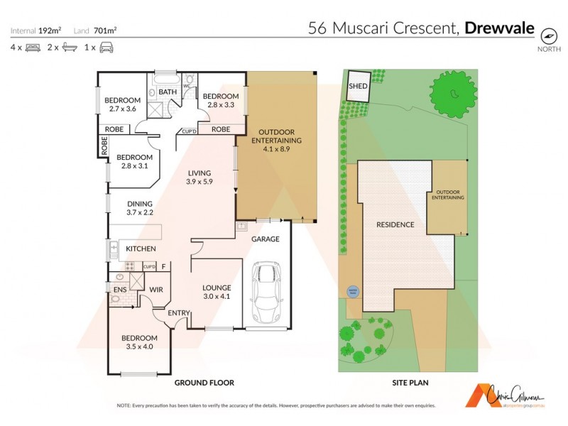 56 Muscari Cres, Drewvale QLD 4116 Floorplan