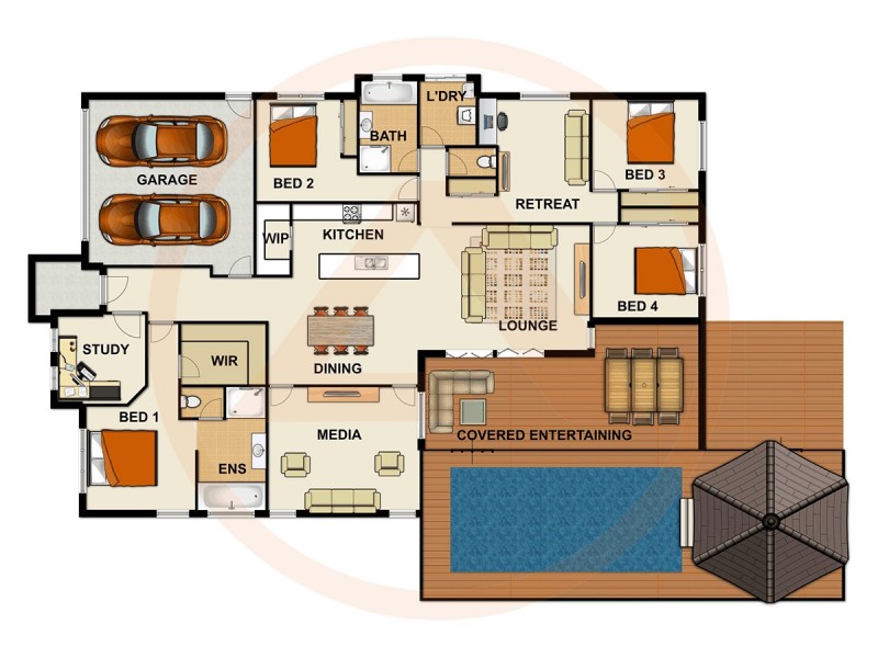 4 Damson Street, Heathwood QLD 4110 Floorplan