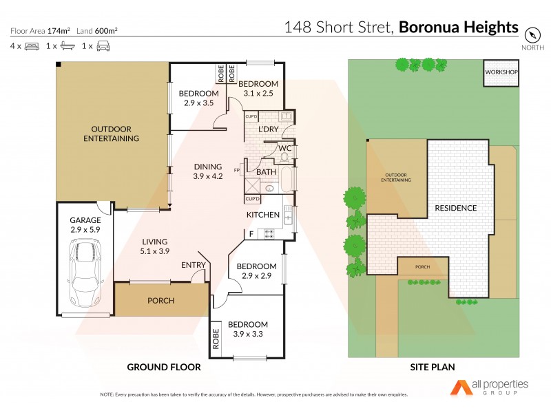 148 Short St, Boronia Heights QLD 4124 Floorplan