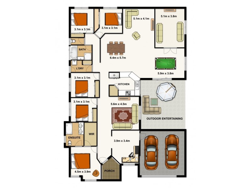 12-16 Mimosa Court, Woodhill QLD 4285 Floorplan