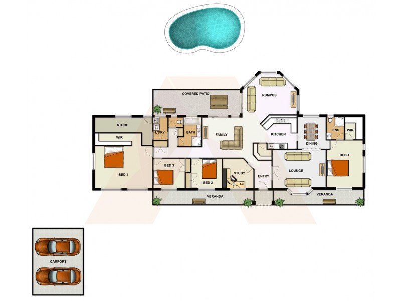 108 Chloe Drive, Munruben QLD 4125 Floorplan