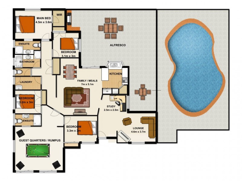 136-140 Bluff Road, Cedar Vale QLD 4285 Floorplan