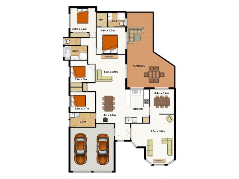 23 Orangetip Crescent, Calamvale QLD 4116 Floorplan