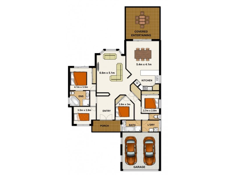 55 Honeysuckle Way, Calamvale QLD 4116 Floorplan