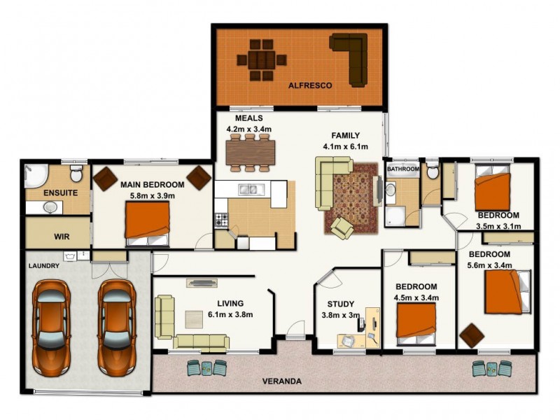 23 Strezlecki Pl, Drewvale QLD 4116 Floorplan