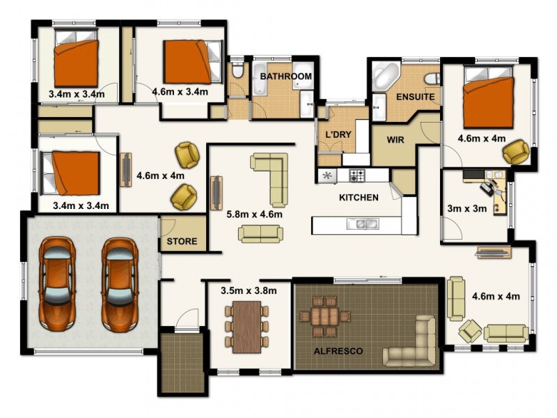 21 Girraween Cres, Parkinson QLD 4115 Floorplan