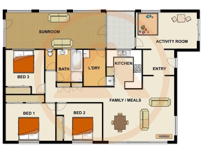 14 Pinewood Street, Crestmead QLD 4132 Floorplan