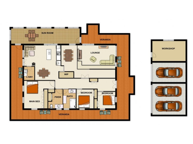 55 Hogan Street, Chambers Flat QLD 4133 Floorplan