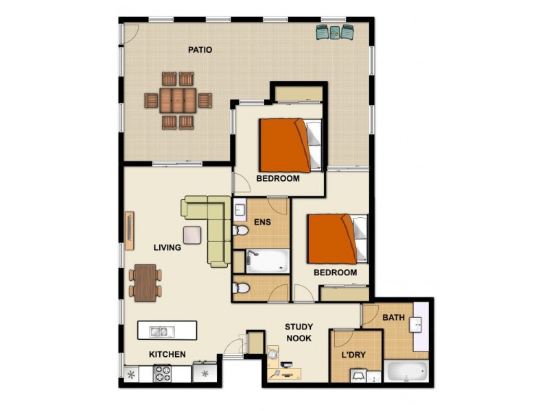 304/803 Stanley St, Woolloongabba QLD 4102 Floorplan