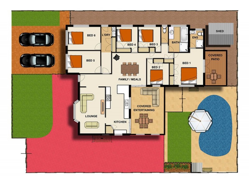 1 OLIVIA CT, Regents Park QLD 4118 Floorplan
