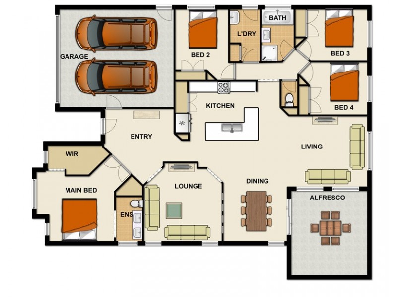 8 Honeywood Ct, Springfield QLD 4300 Floorplan