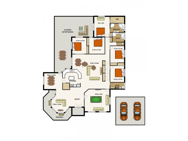 140 Tall Timber Rd, New Beith QLD 4124 Floorplan