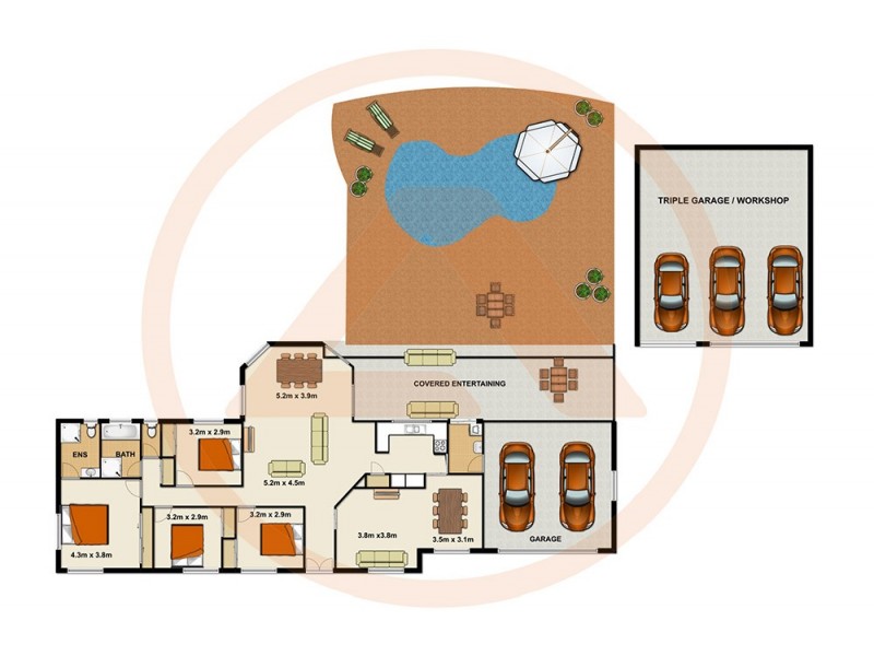 176 Bluff Road, Cedar Vale QLD 4285 Floorplan
