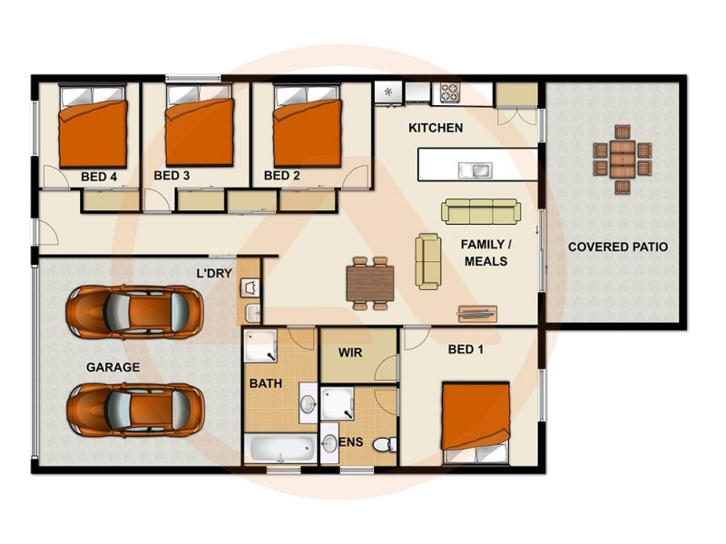 4 Jenny McMahon Court, Goodna QLD 4300 Floorplan