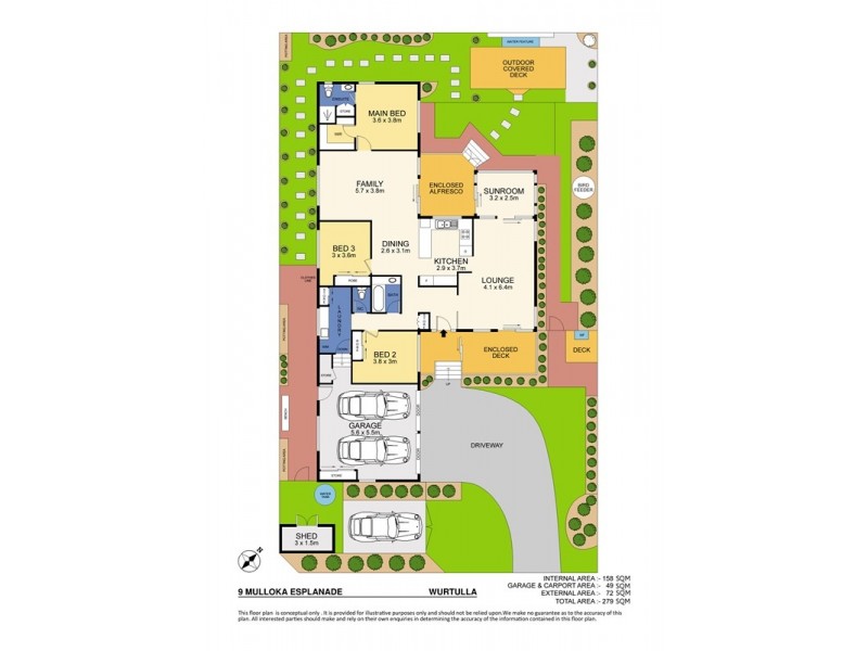 9 Mulloka Esplanade, Wurtulla QLD 4575 Floorplan