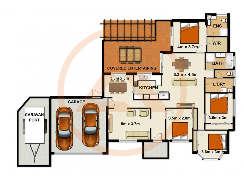 8 Avondale Cres, Parkinson QLD 4115 Floorplan