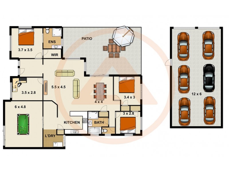 2 McKerrow Crescent, Goodna QLD 4300 Floorplan