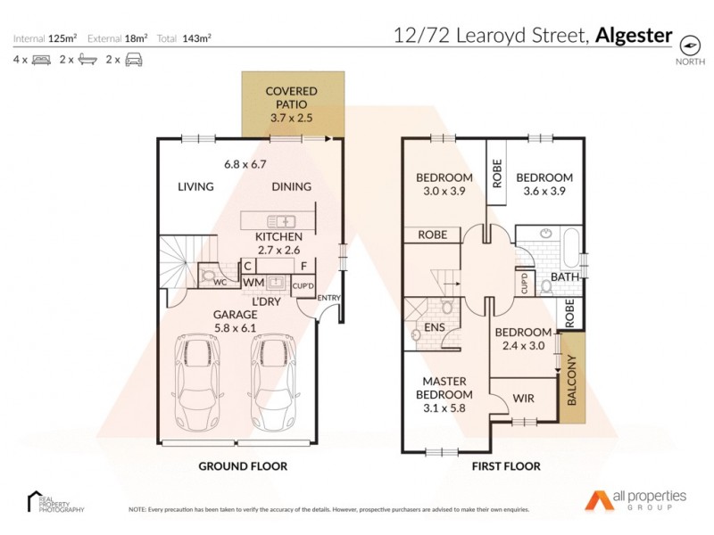 12/72 Learoyd Road, Algester QLD 4115 Floorplan