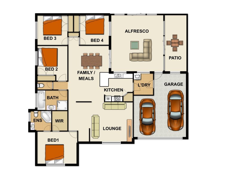 15 Diamondy Cl, Forest Lake QLD 4078 Floorplan