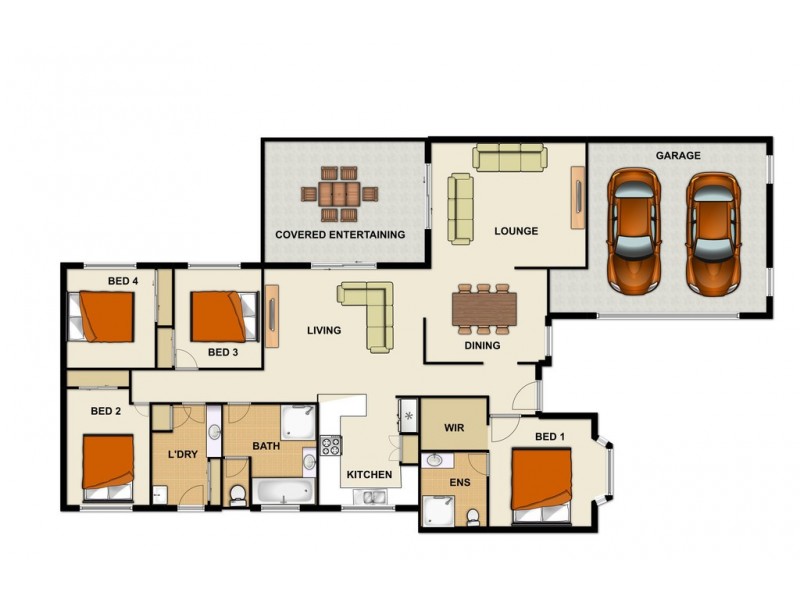 14 Purdie Pl, Forest Lake QLD 4078 Floorplan