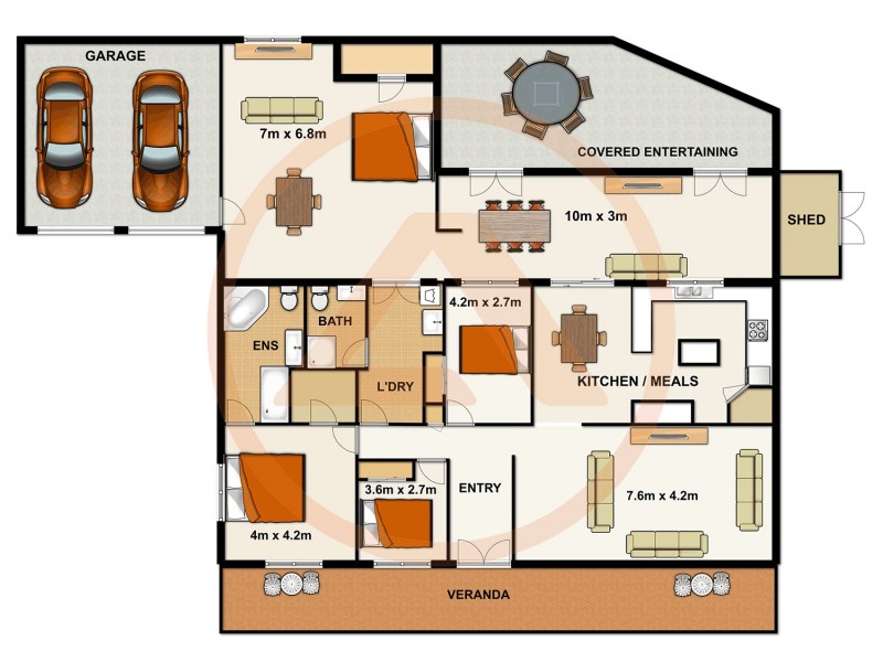 98 Canterbury Dr, Mundoolun QLD 4285 Floorplan