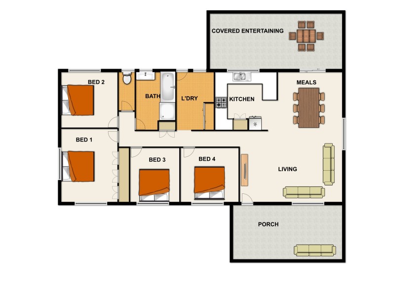 3 Bass Street, Boronia Heights QLD 4124 Floorplan