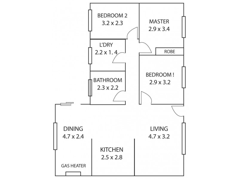13 Dorothy Avenue, Paringa SA 5340 Floorplan