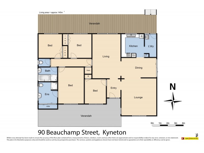 90 Beauchamp Street, Kyneton VIC 3444 Floorplan
