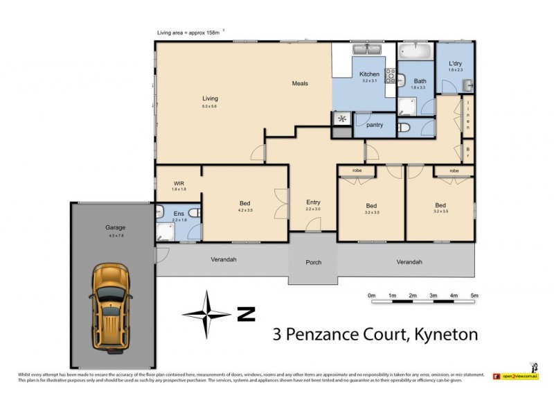 3 Penzance Court, Kyneton VIC 3444 Floorplan