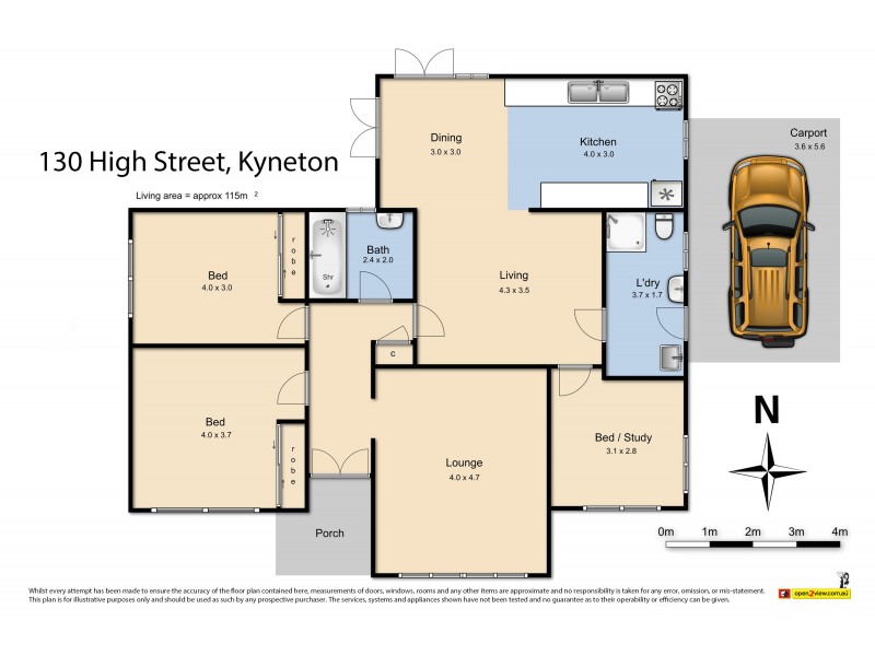 130 High Street, Kyneton VIC 3444 Floorplan