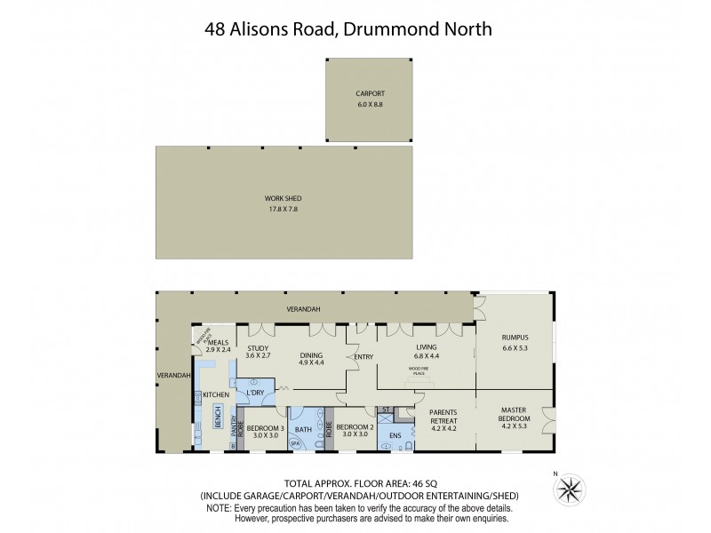 48 Alisons Road, Drummond North VIC 3446 Floorplan