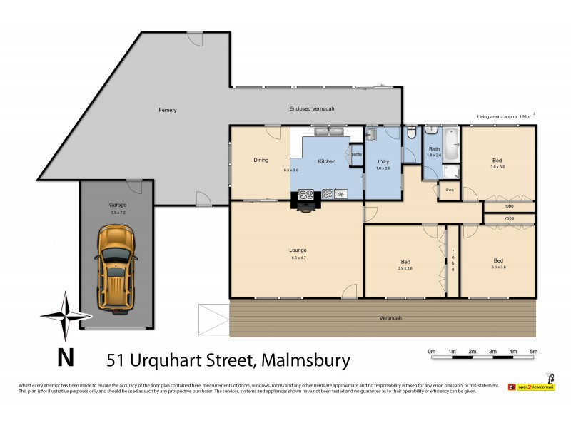 51 Urquhart Street, Malmsbury VIC 3446 Floorplan