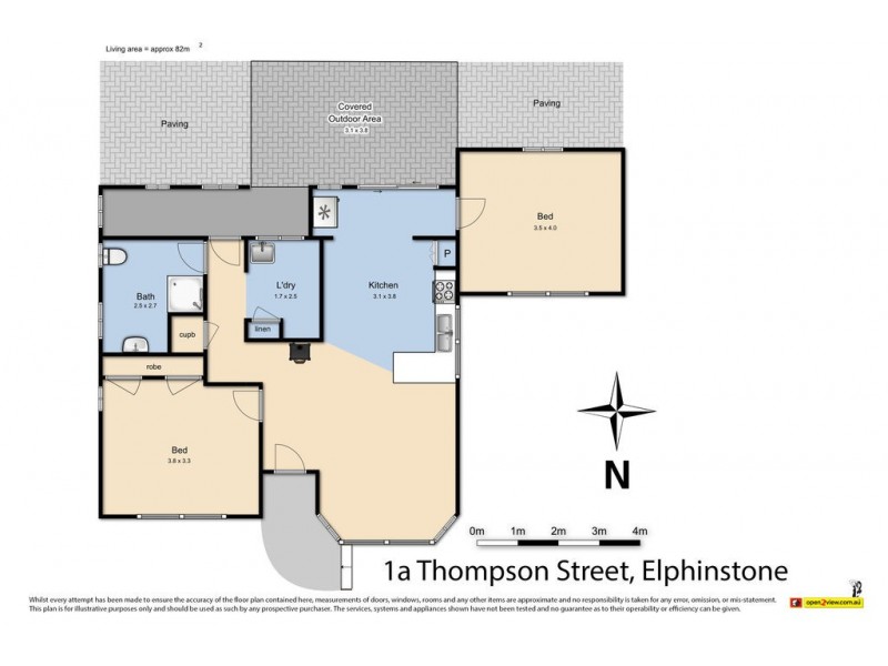 1A Thompson Street, Elphinstone VIC 3448 Floorplan